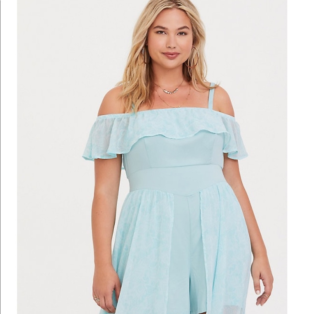 NWOT Torrid Disney Jasmine Overskirt Romper Size20
